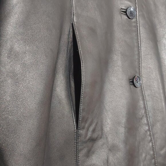 Vintage Wilson's Pelle Studio Thinsulate Leather Jacket Mid-Length Good Cond - L - Picture 4 of 16